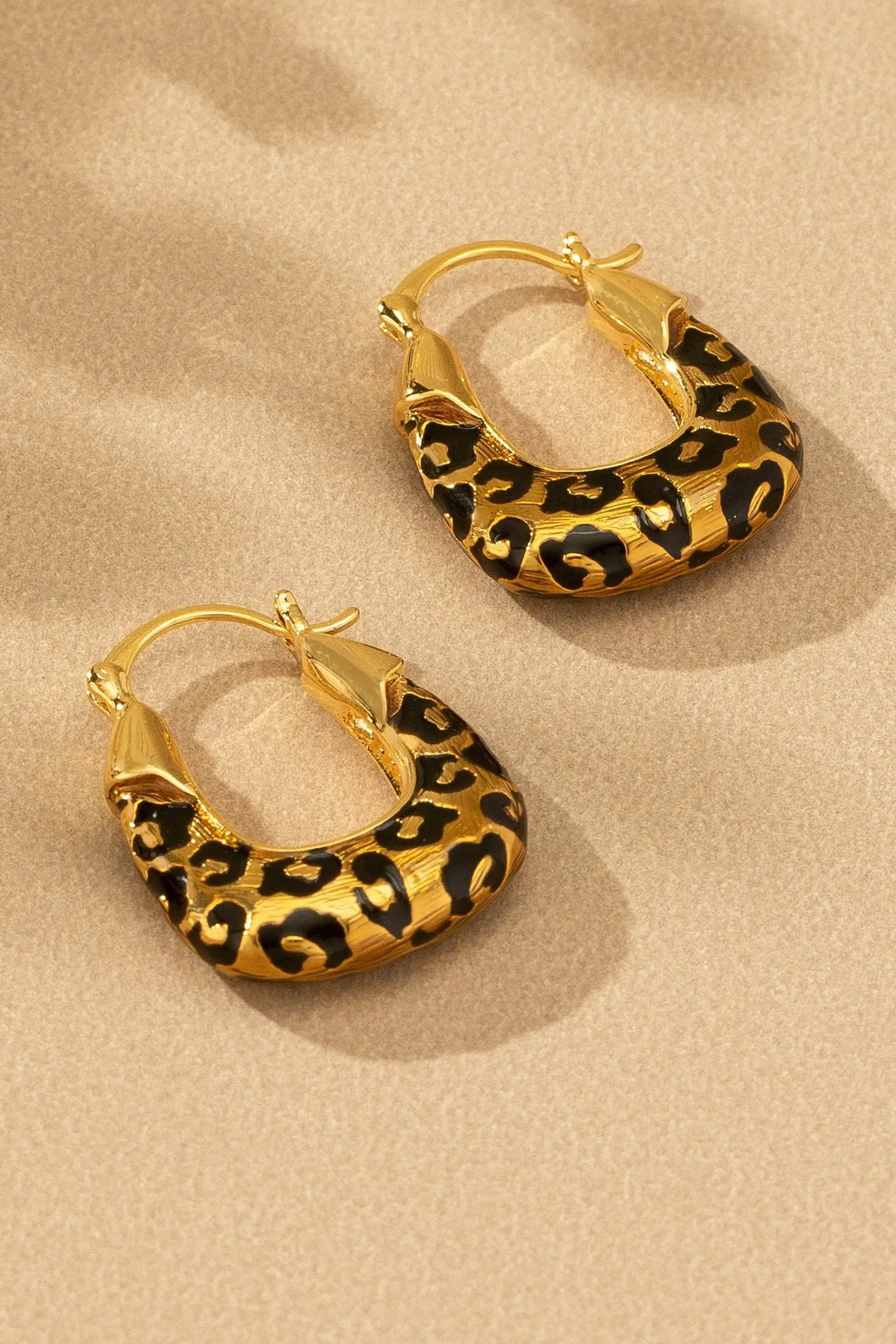 Aretes Leopardo acero inoxidable cuadrado by LA3accessories