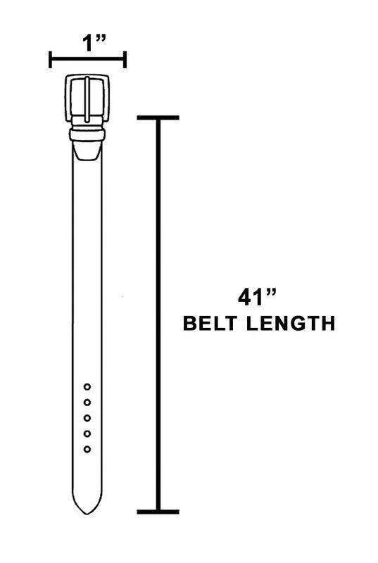 Double Ring Leather Belt by Fame Accessories