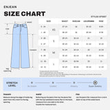 Jeans de Dama de Pierna Ancha Gris Claro - Estilo Relajado High Rise