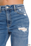 Pantalones de Mezclilla Talle Alto con Pierna Recta Talla Extra