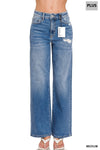 Pantalones de Mezclilla Talle Alto con Pierna Recta Talla Extra