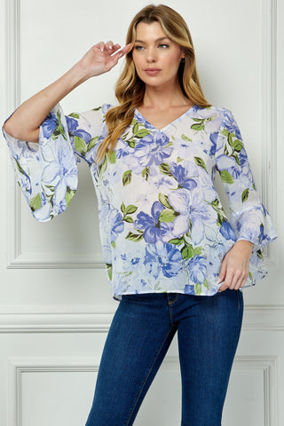 Top Lavanda con Volantes