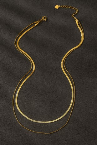 Collar de cadena de espiga de dos capas resistente al agua