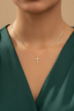 Waterproof Cross Pendant Box Chain Necklace