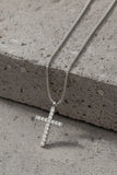 Waterproof Cross Pendant Box Chain Necklace