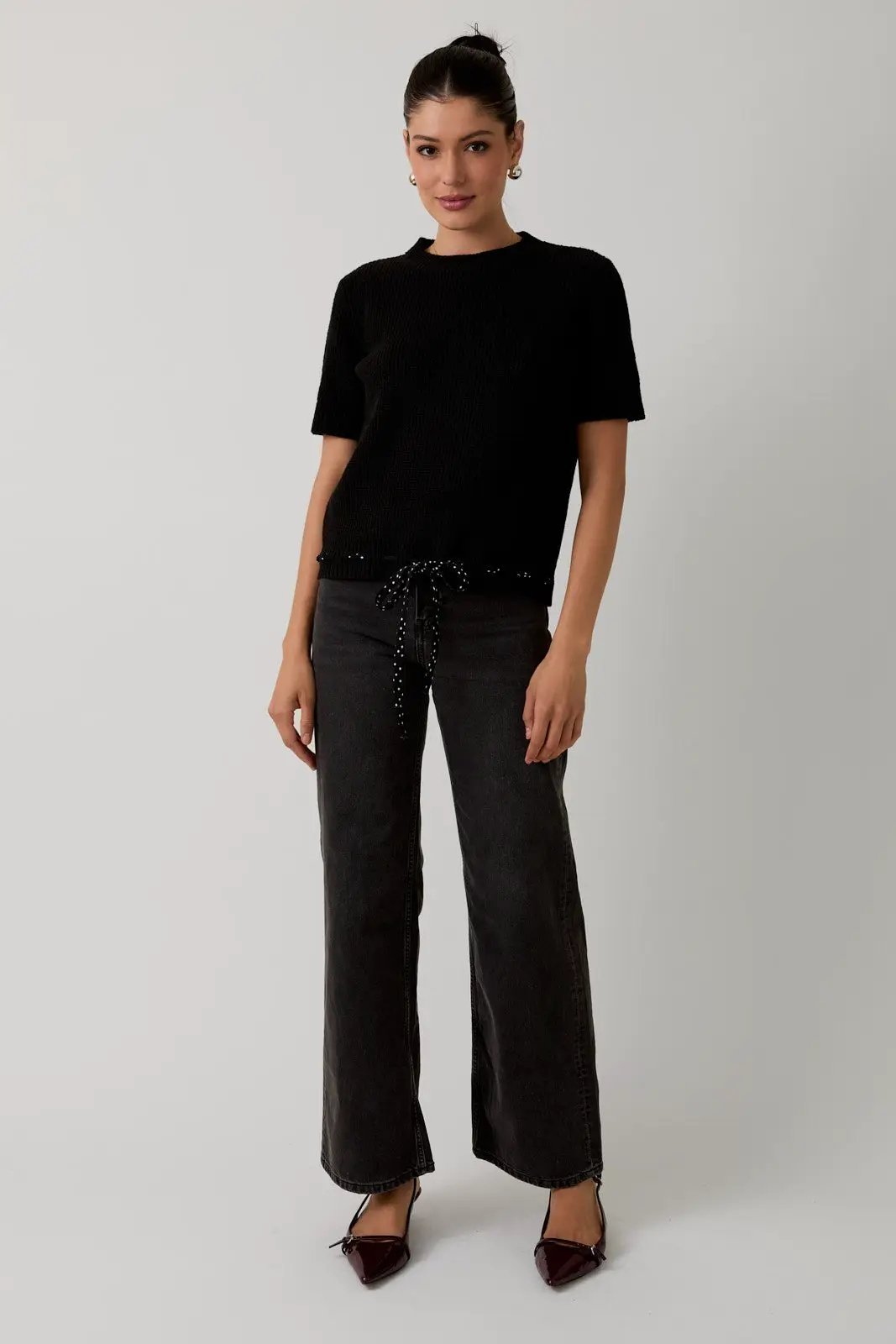 Blusa Elegante Blanca para Dama , Corte Holgado, Estilo Casual by Yanet Collective