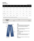 Jeans Baggy Wide Tiro Medio Lavado Oscuro para Mujer - Estilo Casual Denim