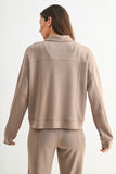 Chaqueta Beige Utility “Laguna Flow” con Cierre Frontal