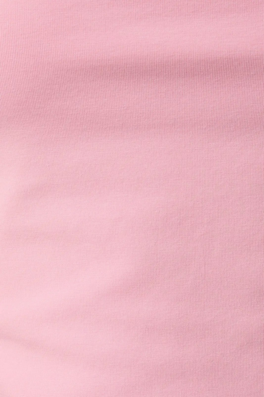 LE LIS Pink Double Lined Tube Top – Strapless Asymmetrical Hem Crop Top - Tops