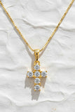 Non Tarnish Crystal Cross Pendant Necklace