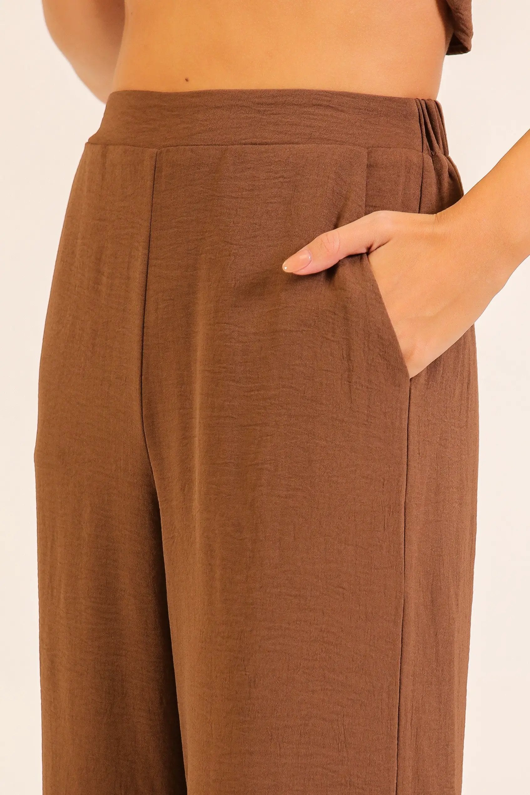 Pantalón Holgado de Dama Texturizado "Breezy" by TIMING