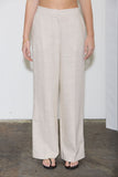 Straight Leg Linen Pants