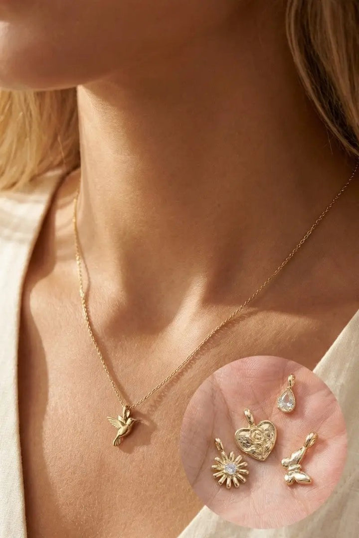 Collar con Dijes Intercambiables Surtidos by Fame Accessories