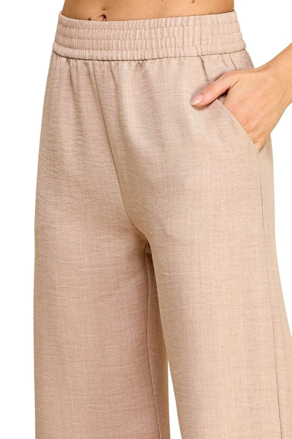 NEW MIX by TU / TRENDY U Pantalones Anchos de Lino para Mujer Tallas Grandes - Pants