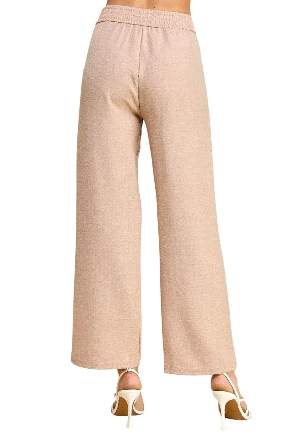 NEW MIX by TU / TRENDY U Pantalones Anchos de Lino para Mujer Tallas Grandes - Pants