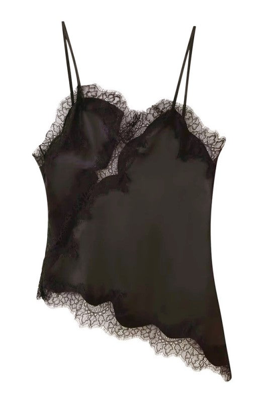 Top Lencero Corto con Encaje - Estilo Boutique