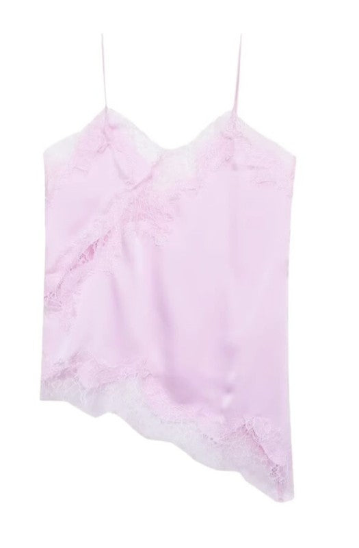 Top Lencero Corto con Encaje - Estilo Boutique