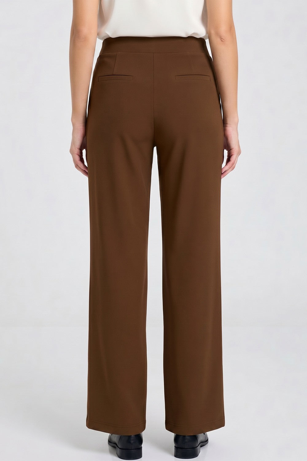 Pantalones Rectos de Scuba Elástico - Elegancia Curvy Boutique