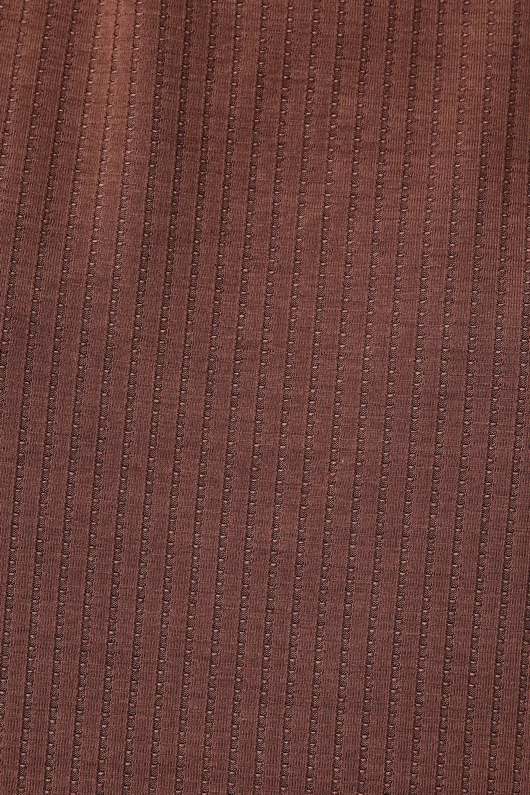 Gilli Brown Mock Neck Short Sleeve Ribbed Top – Soft Stretch Everyday Knit Blouse - Tops