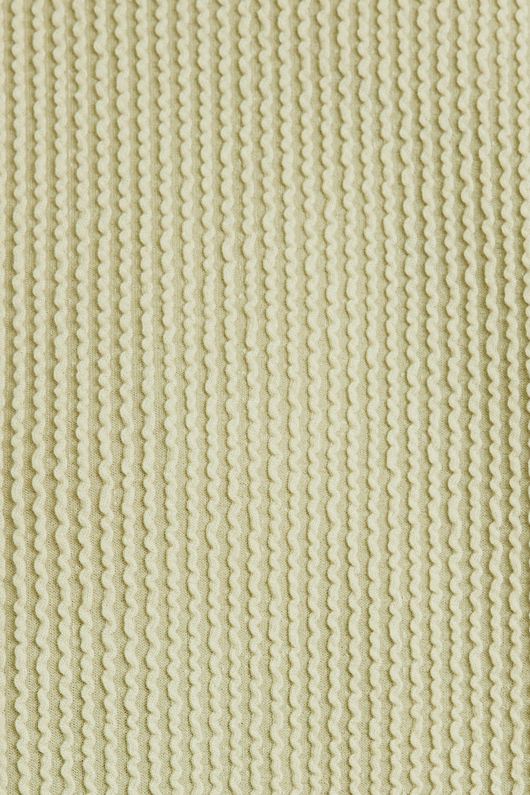 Suéter de Punto con Cuello Redondo y Manga Larga Verde – Blusa Holgada y Suave de Estilo Waffle