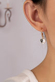 aretes Ear jacket de perlas y flores delante y detr‡s