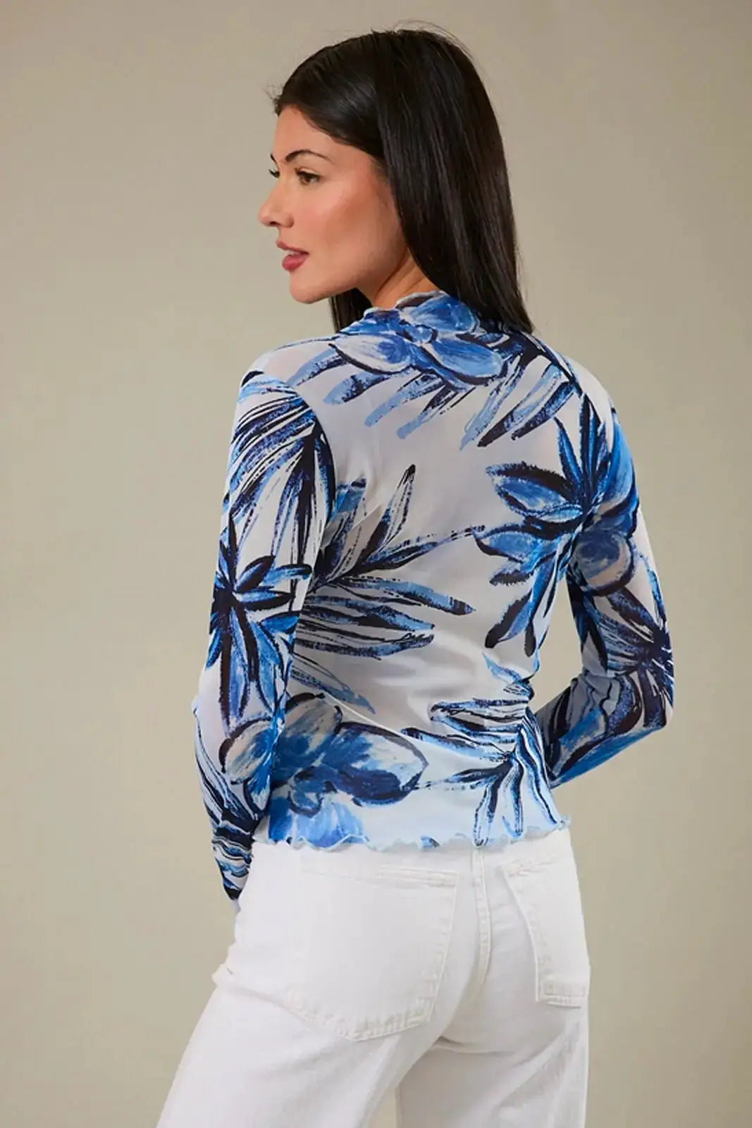 Yanet Collective Blusa transparente azul - Blouses
