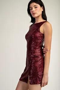 Vestido Corto con Lentejuelas by Yanet Collection