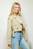 Chaqueta Trench Corta Khaki Beige