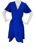 Vestido corto azul rey