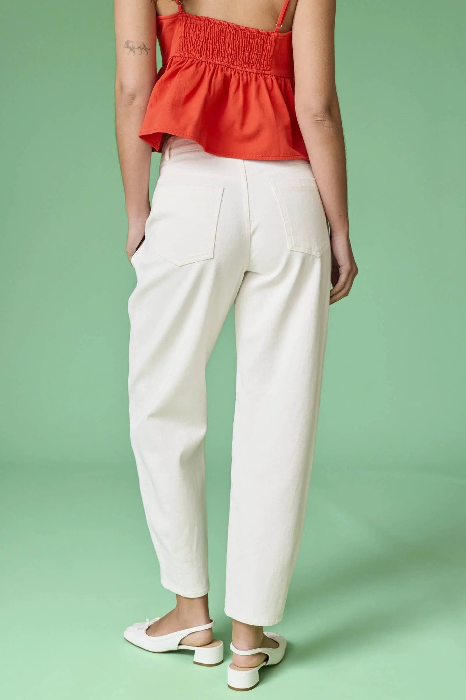 Pantalones Acampanados de Sarga Carrie - Ropa de Mujer by Papermoon