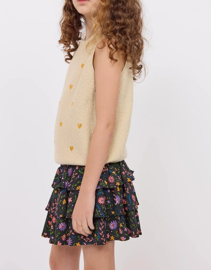 Chaleco tejido beige
