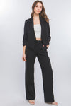 Blazer Abierto Manga Larga Negro – Elegancia y Sofisticación
