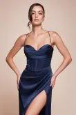 Vestido de Fiesta de Satén Plisado CORSAGE 7483 - Elegante Vestido de Noche para Mujer by La Divine