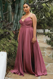 Vestido Elegante de Satén con Escote Sweetheart y Falda Flowy Terracota Catálogo