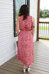Vestido flores rojo by Yanet Collective