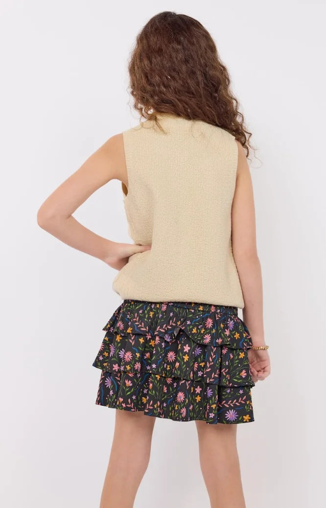 Chaleco tejido beige