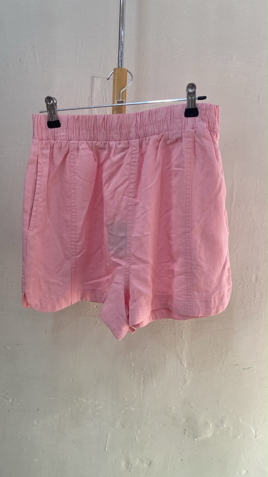 Pink Relaxed Fit Shorts with Side Pockets