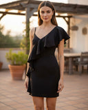 Vestido negro corto