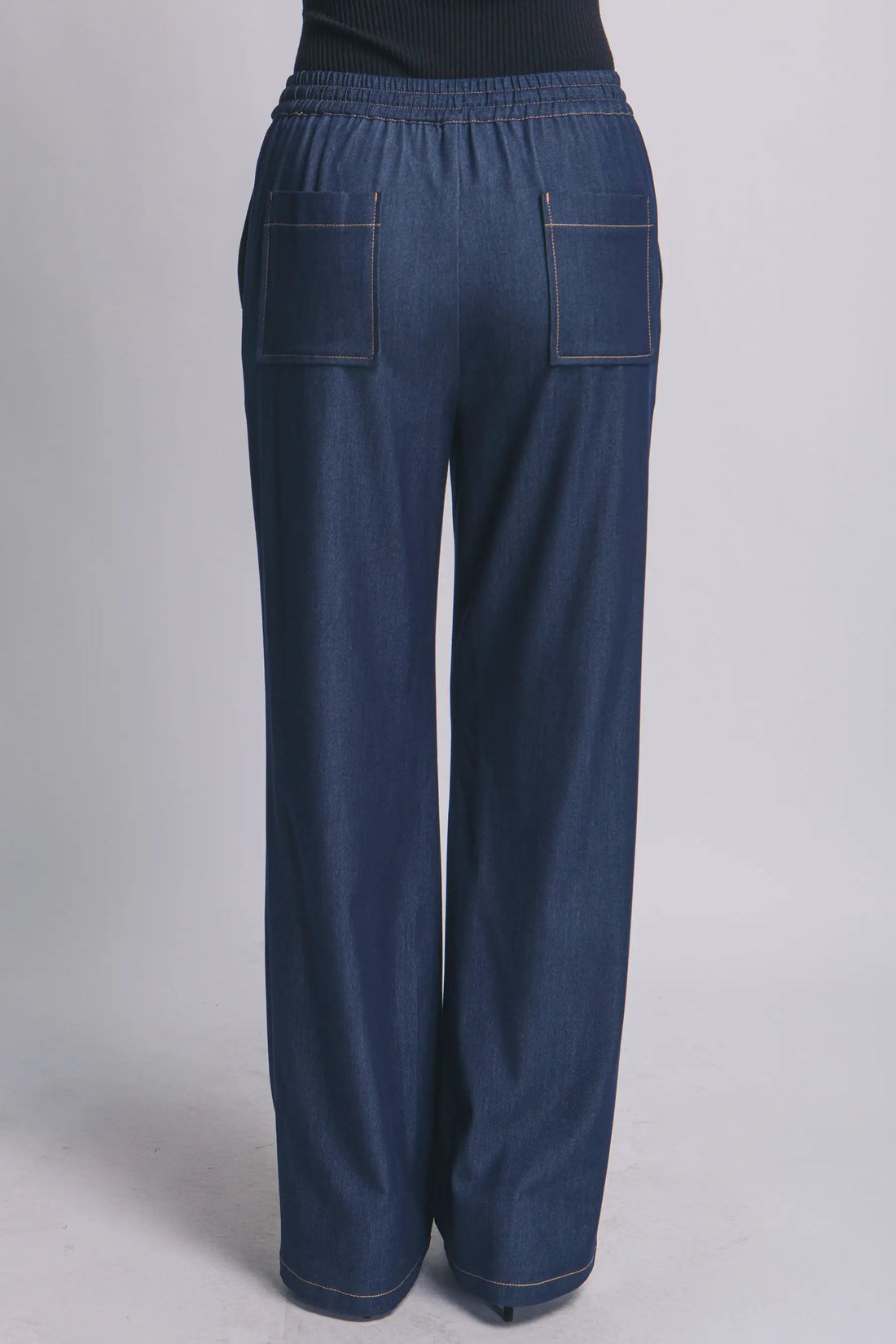 Pantalón de Mezclilla Corte Ancho para Mujer - Azul Desgastado - Estilo Moderno by LOVE TREE