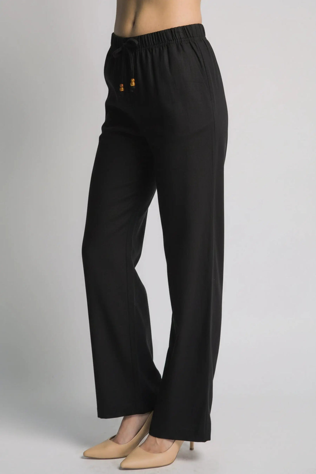 Pantalones de Lino Rectos con Cordón - Estilo y Comodidad by LOVE TREE