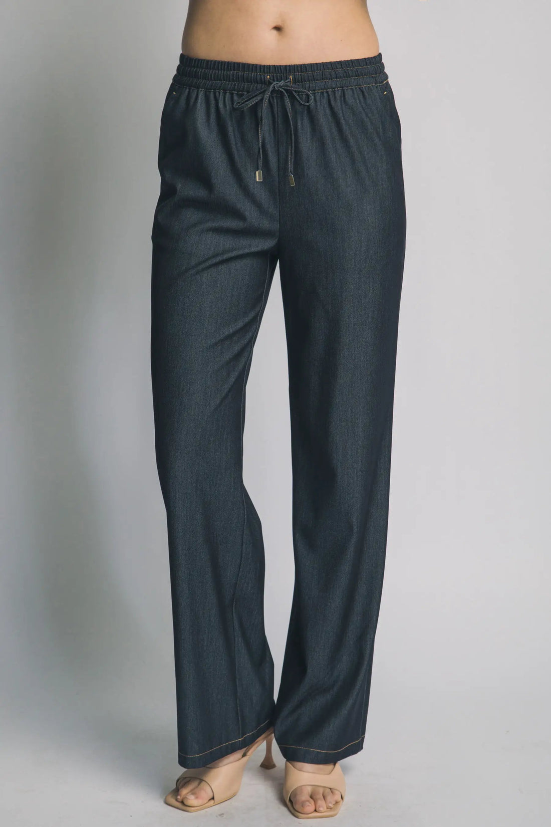 Pantalón de Mezclilla Corte Ancho para Mujer - Azul Desgastado - Estilo Moderno by LOVE TREE