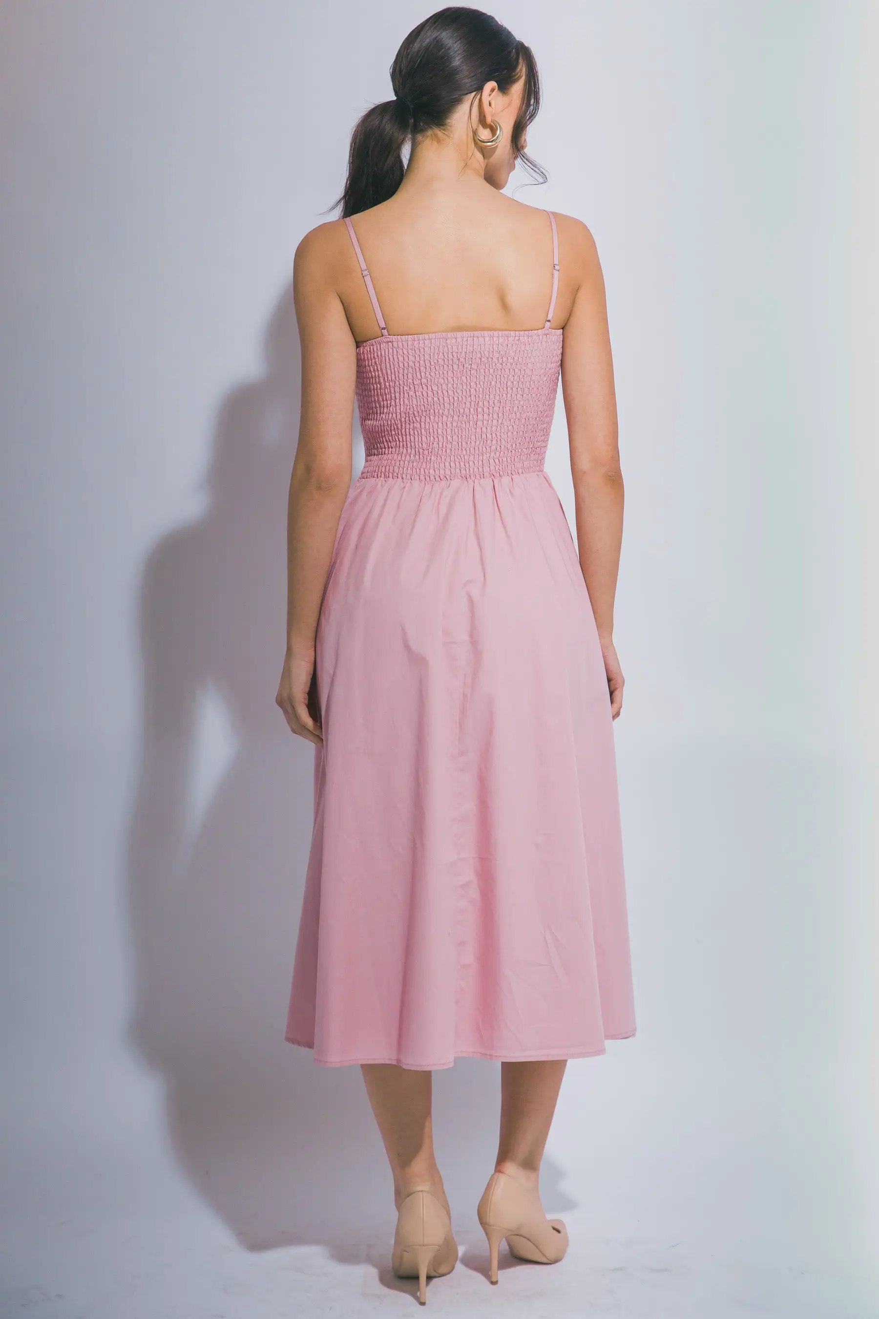 LOVE TREE Vestido Maxi con Nido de Abeja para Mujer - Dresses