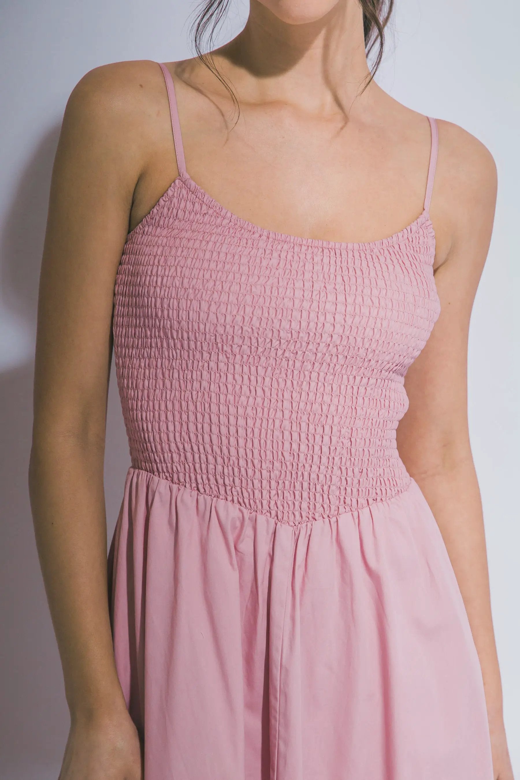 LOVE TREE Vestido Maxi con Nido de Abeja para Mujer - Dresses