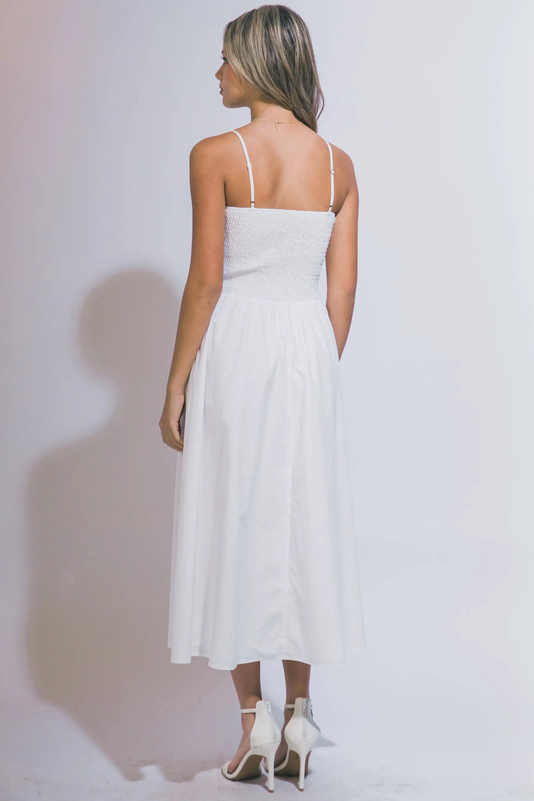 LOVE TREE Vestido Maxi con Nido de Abeja para Mujer - Dresses