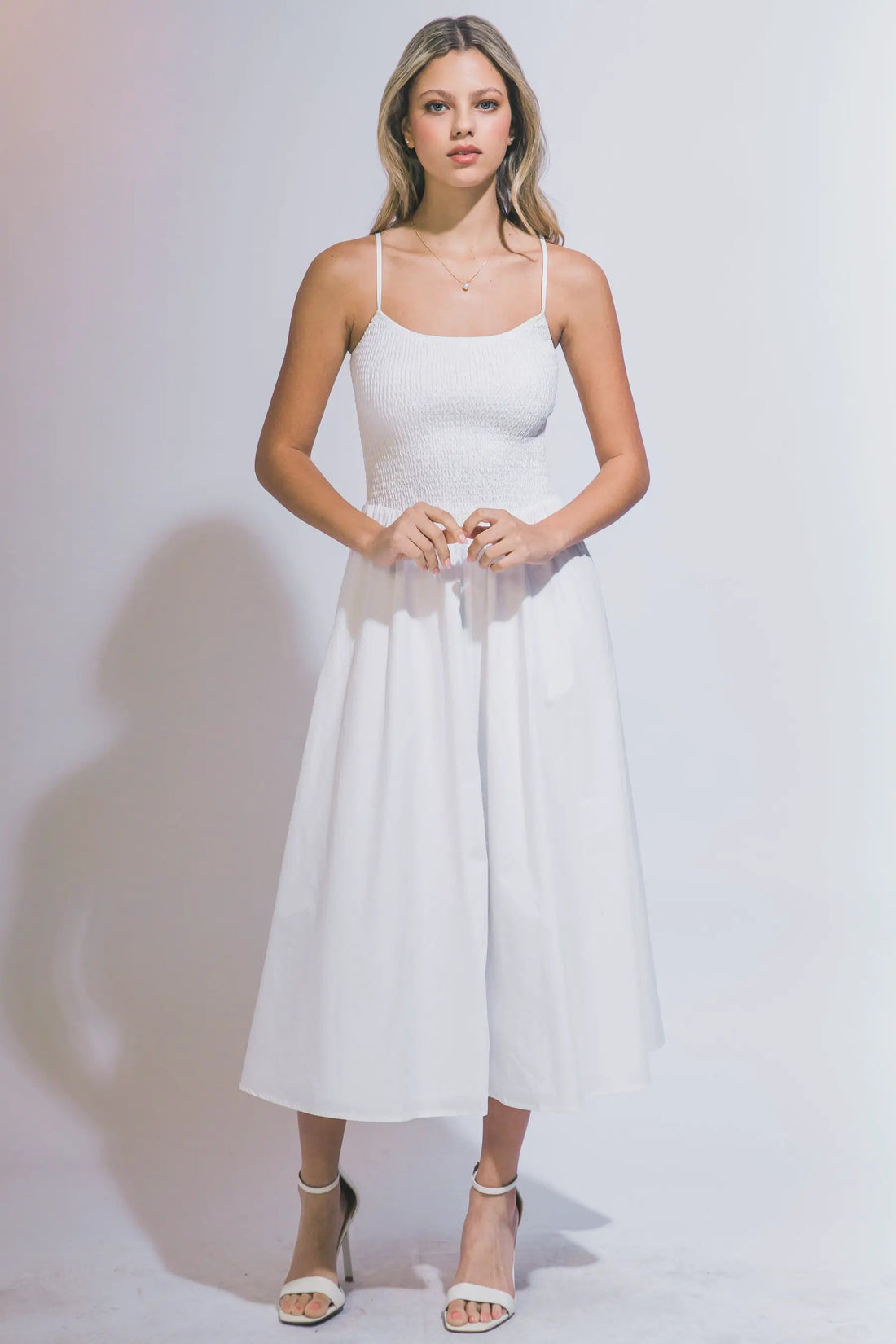 LOVE TREE Vestido Maxi con Nido de Abeja para Mujer - Dresses