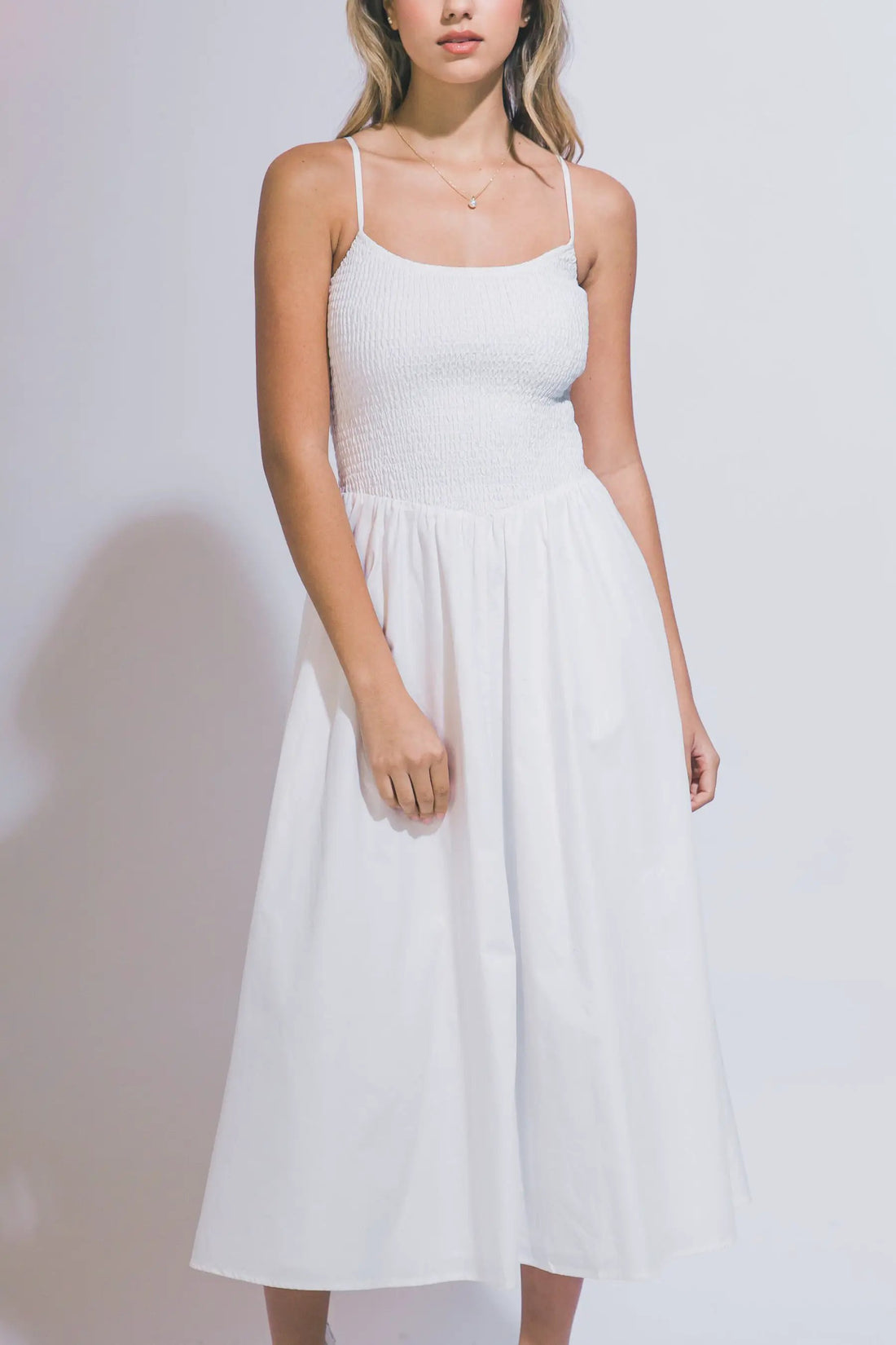 LOVE TREE Vestido Maxi con Nido de Abeja para Mujer - Dresses