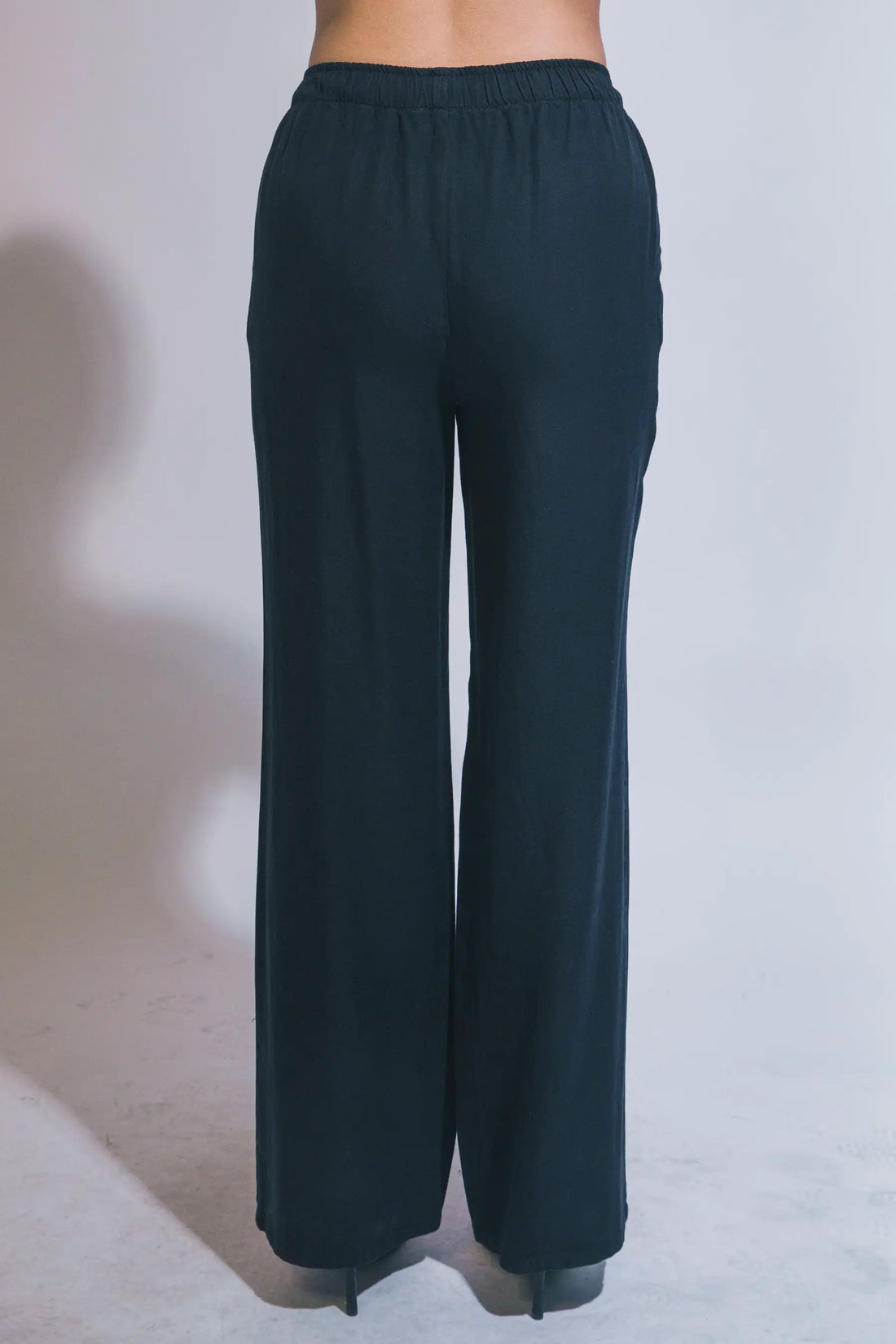 LOVE TREE Pantalones de Chambray de Pierna Ancha para Mujer - Pants