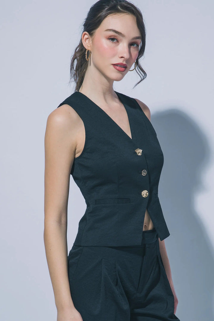 Chaleco Sastre Negro Mujer | Moda Elegante México by LOVE TREE