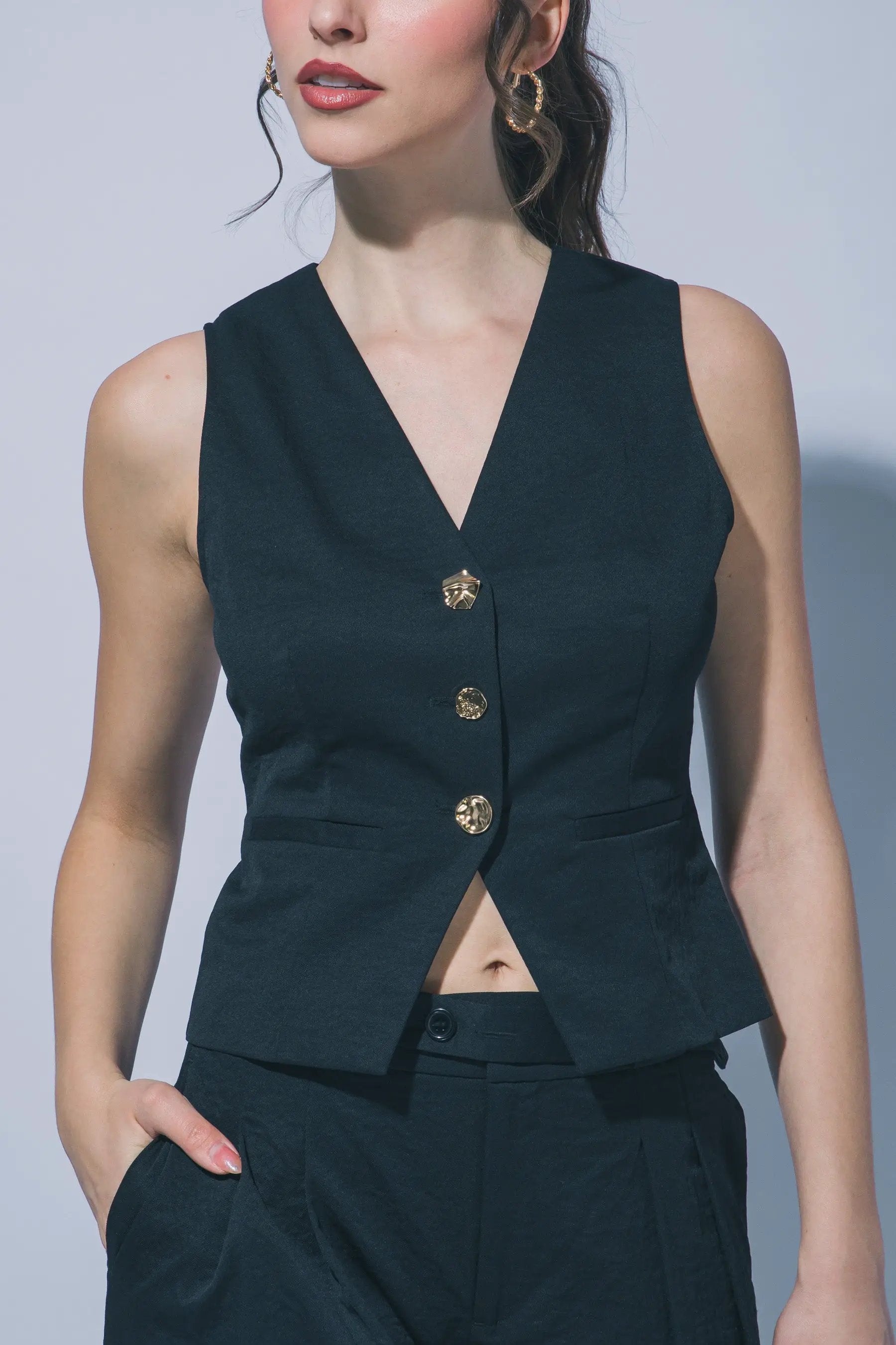 Chaleco Sastre Negro Mujer | Moda Elegante México by LOVE TREE