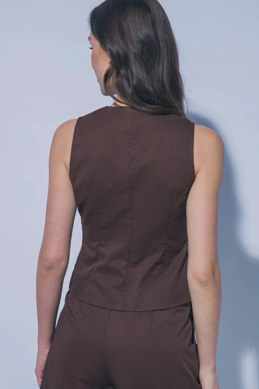 Chaleco Casual Chic con Botones y Escote en V para Mujer